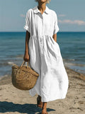 Alice Button-Front Shirt Dress