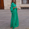 Women's Printed Maxi Dress - Flowy, Elegant Silhouette - Cow Clothing