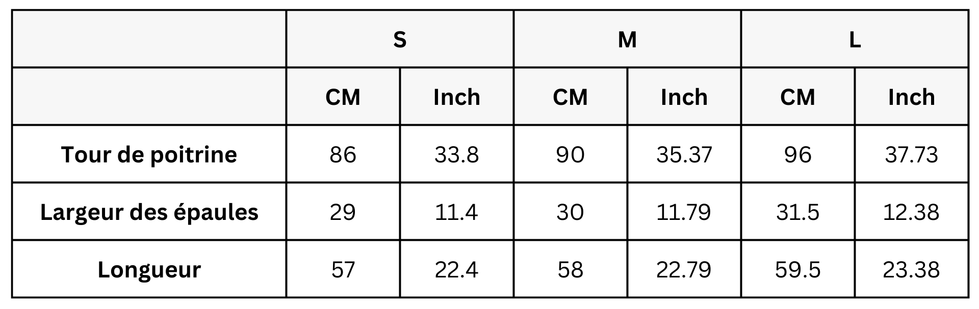 Size Guide