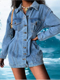 Women's Ember Oversized Denim Jacket — Effortless Street-Style