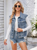 Victoria Classic Denim Vest Top - Timeless, Versatile Denim Essential