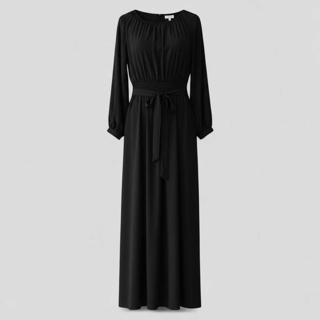 Chic Belted Maxi Dress