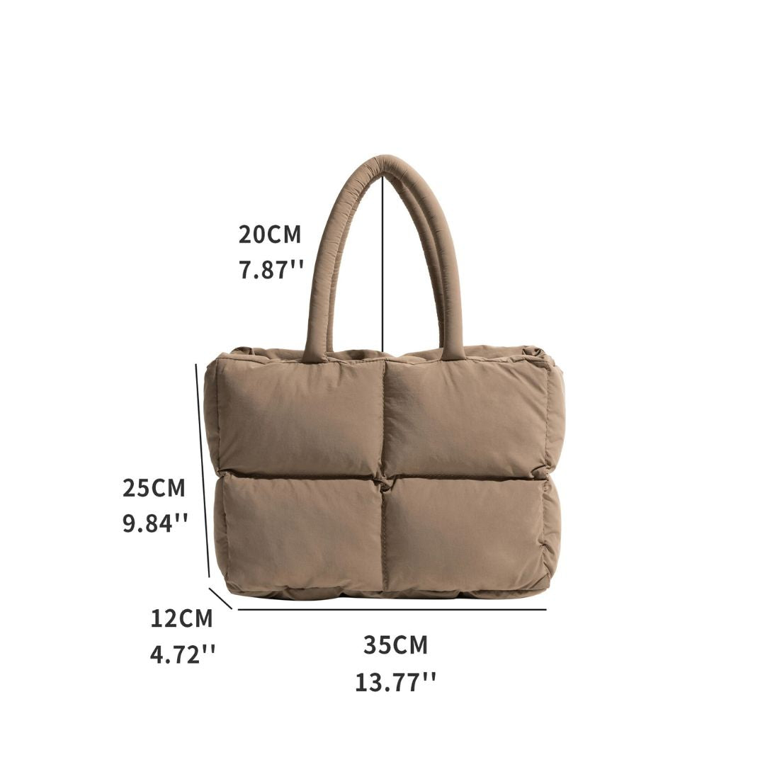 Padded Women's Shoulder Bag - Sleek, Modern Comfort for Everyday Style