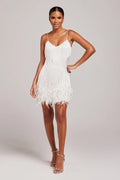 Margaret Women's Fringe-Feather Cocktail Dress – Effortless Glam for