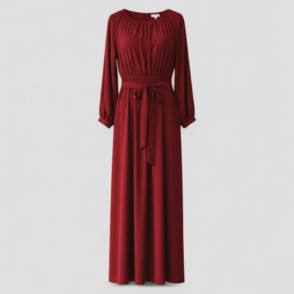 Chic Belted Maxi Dress