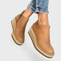 Women's Sandra Platform Slip-On Ankle Boots – Sleek Elevation for
