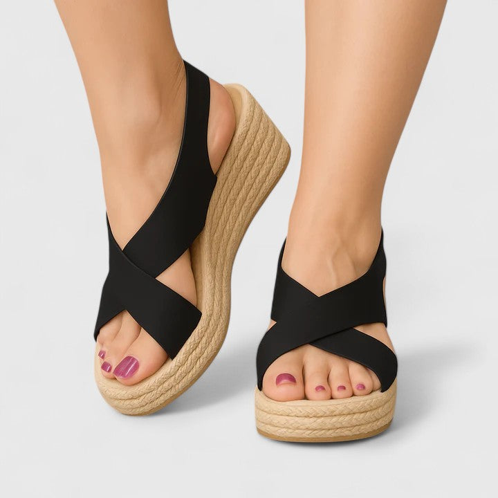 Women's Kayla Cross-Wedge Sandals - Chic, Comfortable Summer Footwear