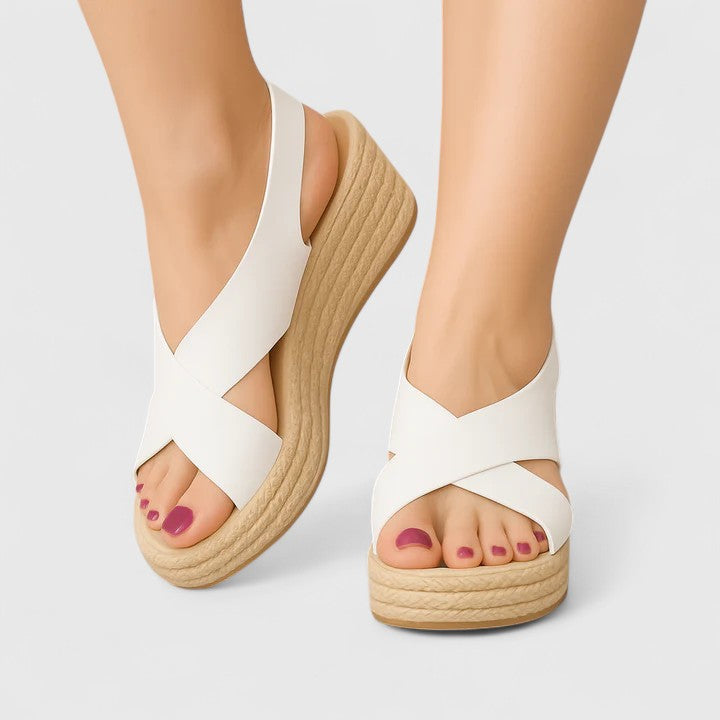 Women's Kayla Cross-Wedge Sandals - Chic, Comfortable Summer Footwear