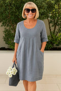 Hazel | Everyday Linen Dress with Pockets
