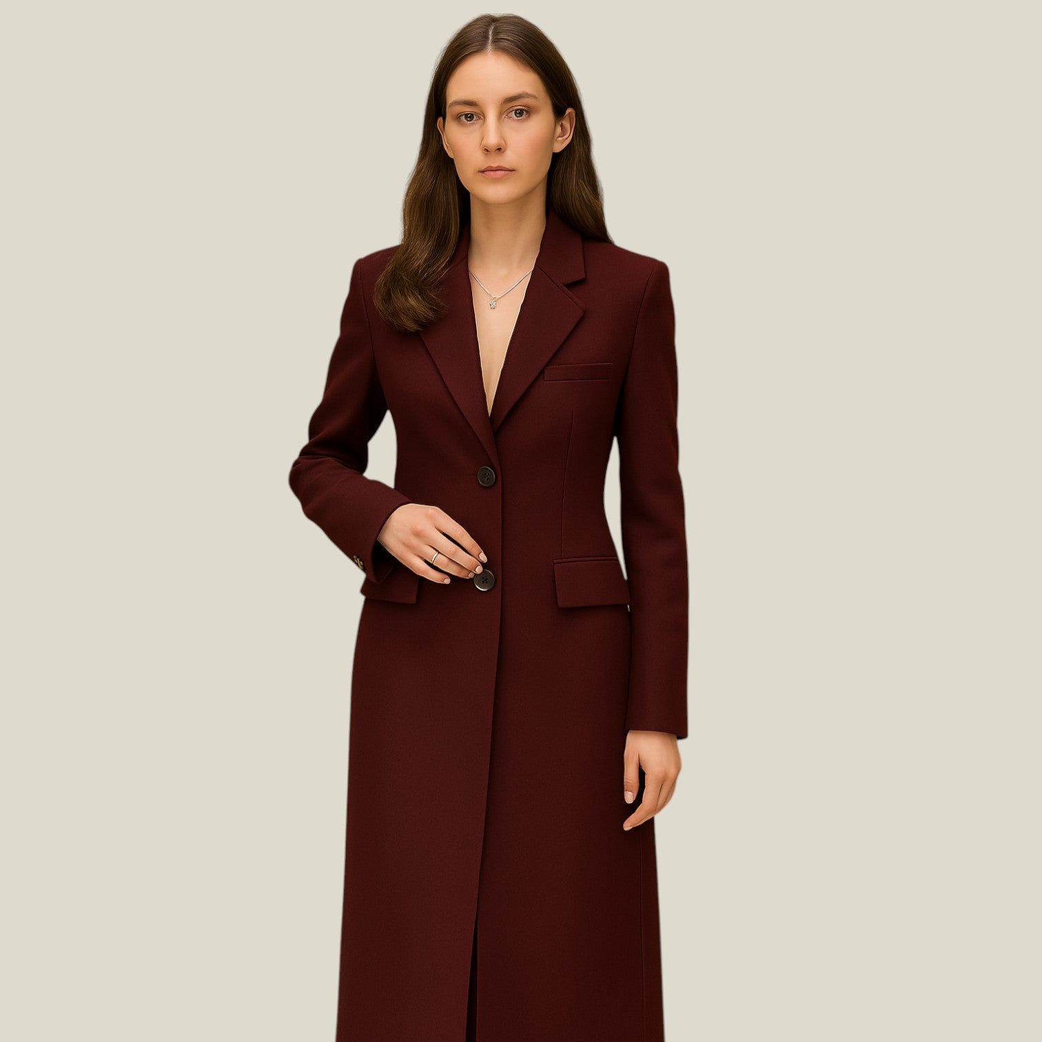 Delphine | Blazer de bureau à un bouton – Élégance moderne