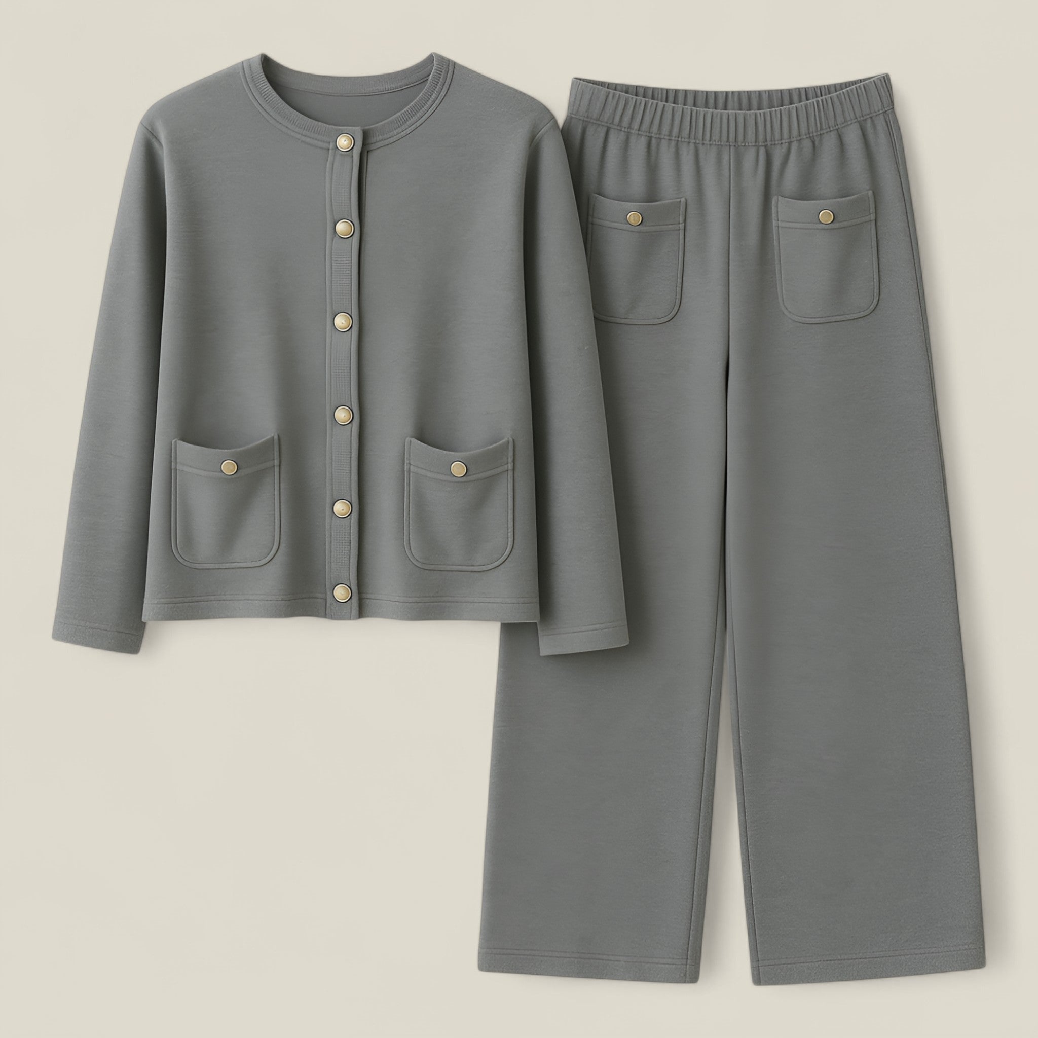 Elise | Ensemble deux pièces en tricot – Chic et confortable