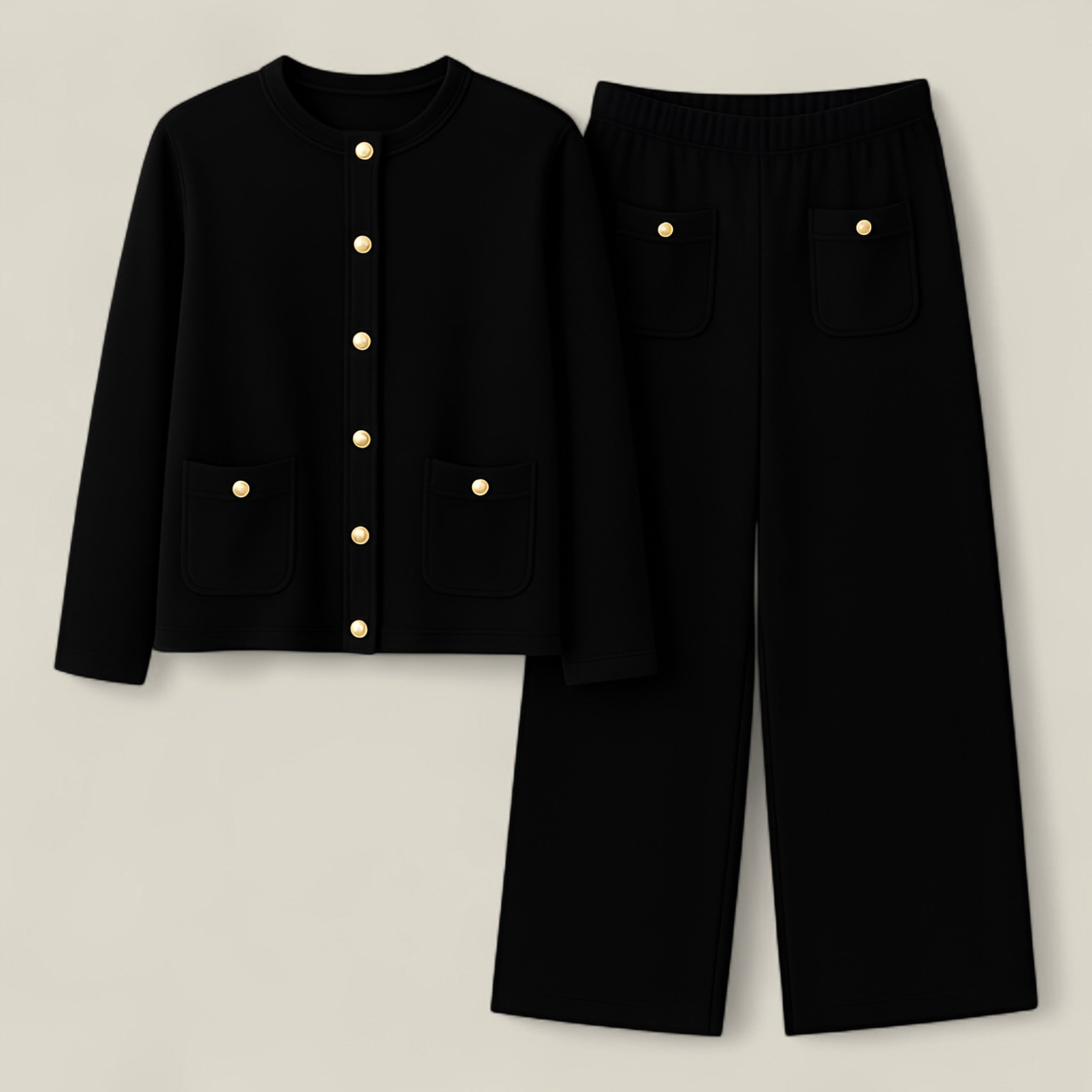 Elise | Ensemble deux pièces en tricot – Chic et confortable