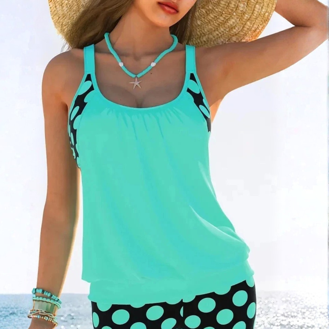 Women's AzMuse Polka-Dot Cut-Out Bikini Set — Seductive Cut-Out