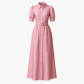 Elegant Floral Shirt Dress for Women