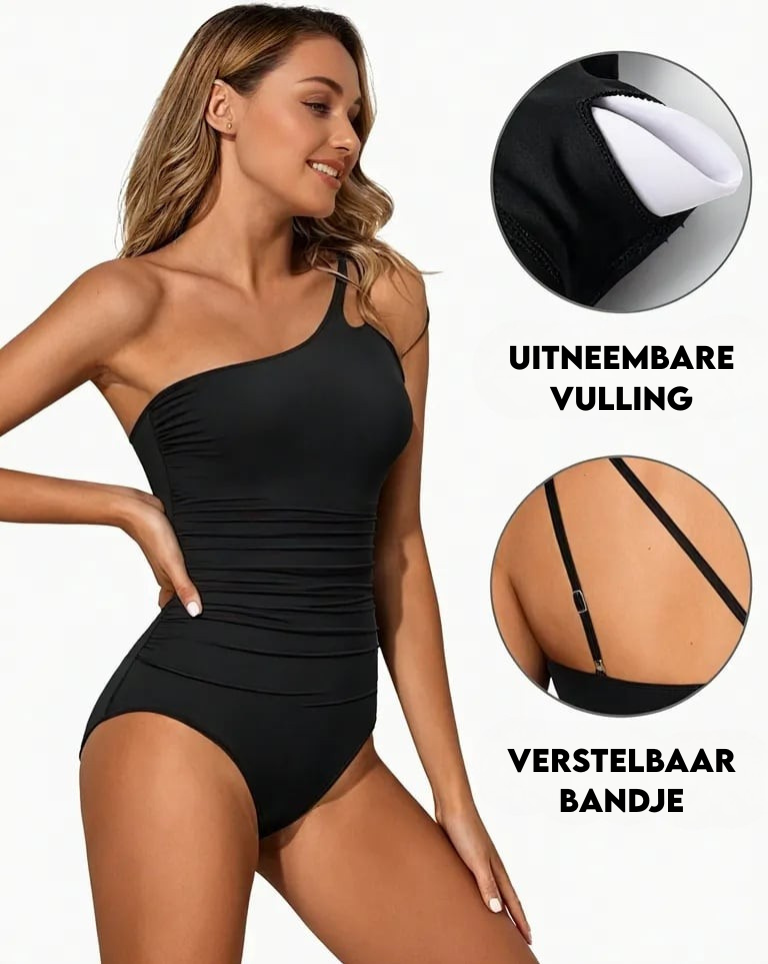 Grace - Schulterfreier Badeanzug