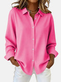 Women's Sophisticated Button-Front Blouse for Effortless Elegance