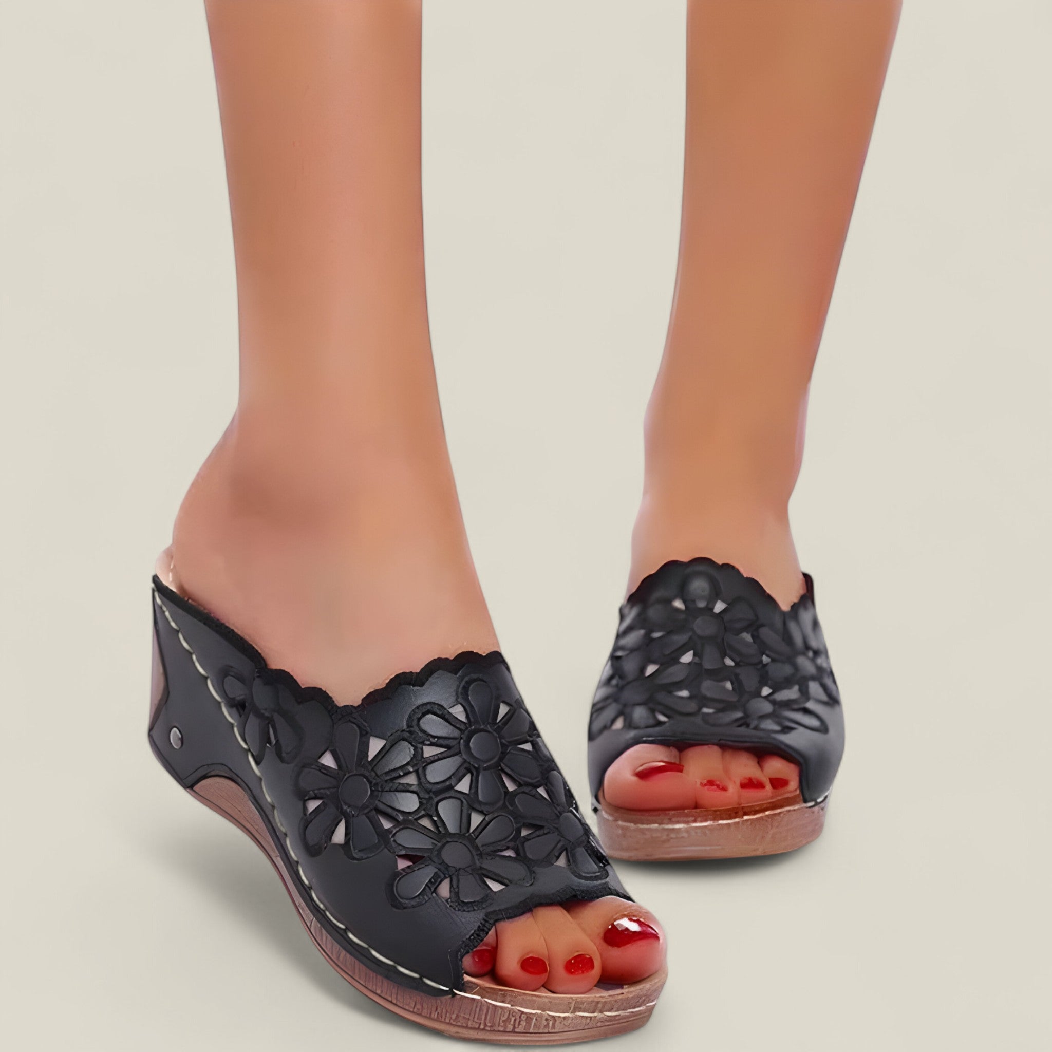 Demia | Sandales fleuries – Élégantes et confortables