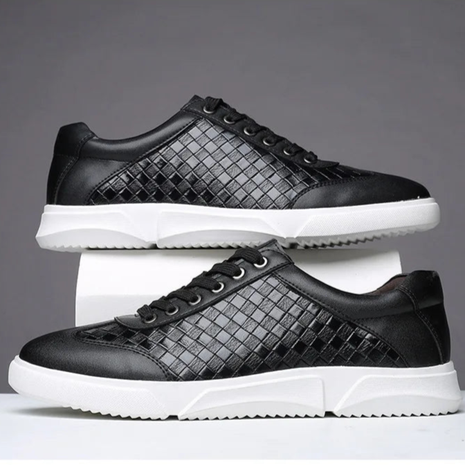 Men's Woven Sneakers - Lightweight, Breathable Everyday Comfort