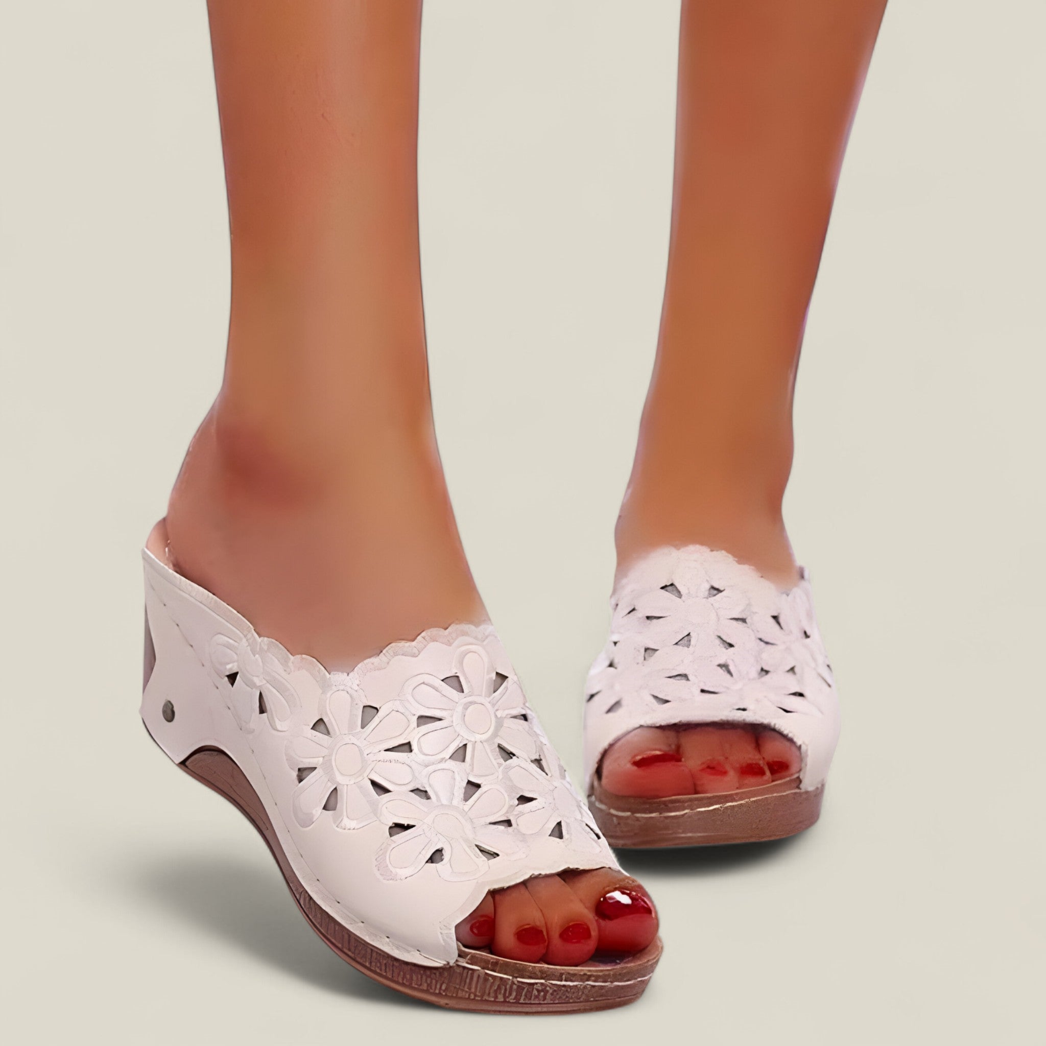 Demia | Sandales fleuries – Élégantes et confortables