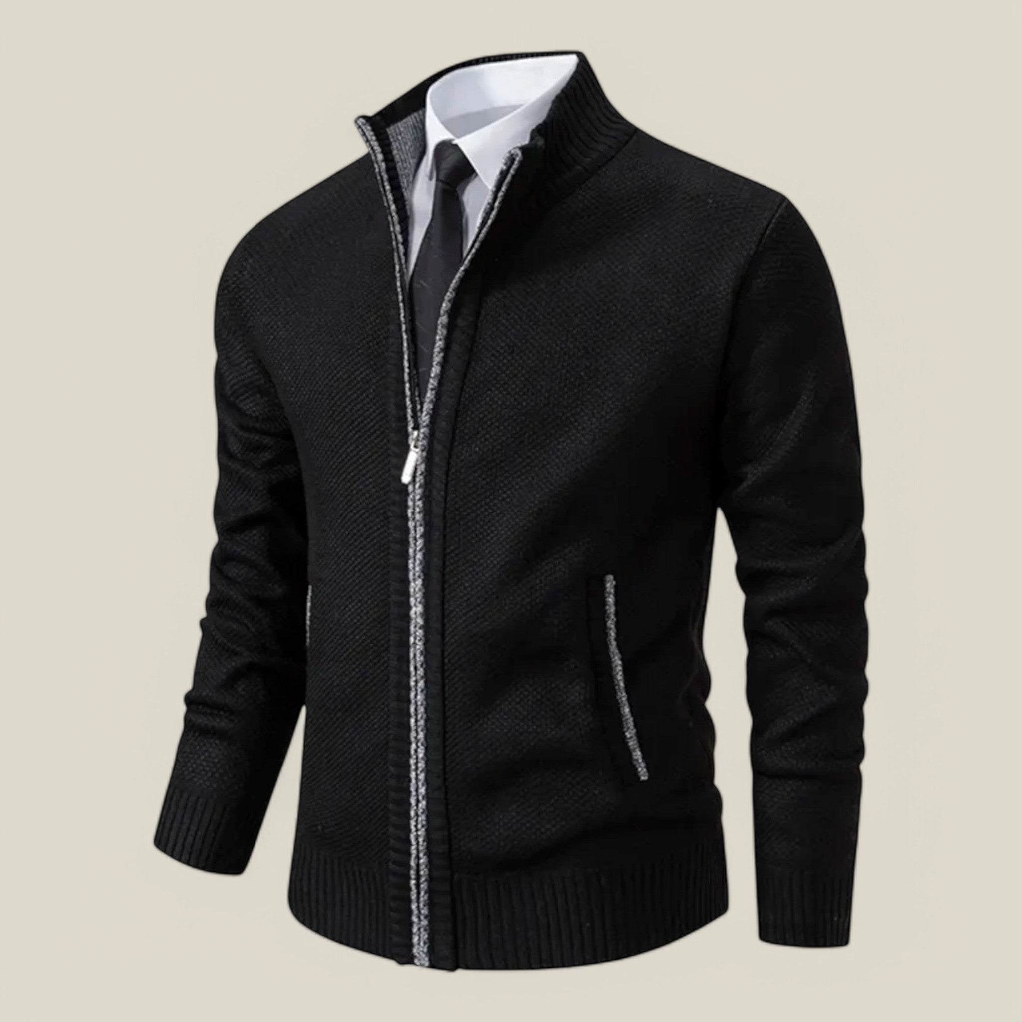 Erik | Veste d'hiver en tricot - Élégante et chaude