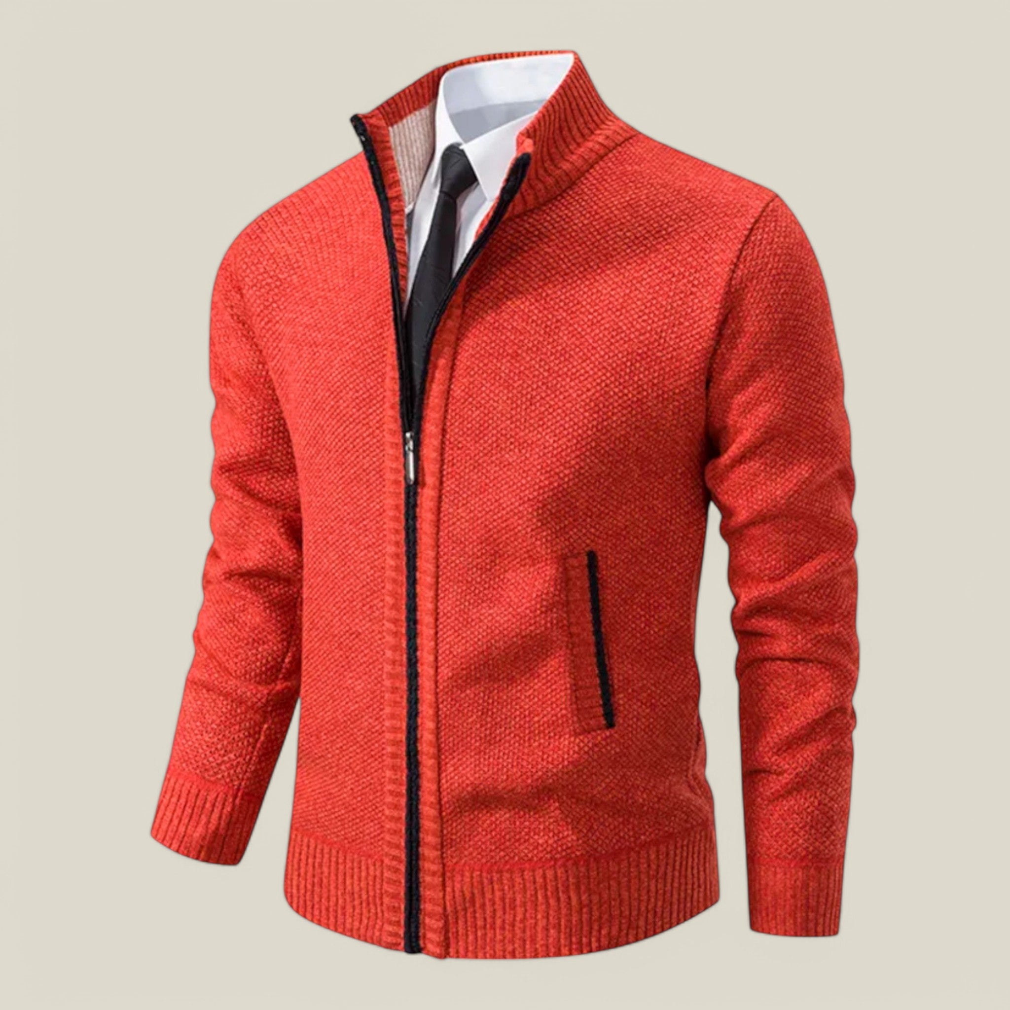 Erik | Veste d'hiver en tricot - Élégante et chaude