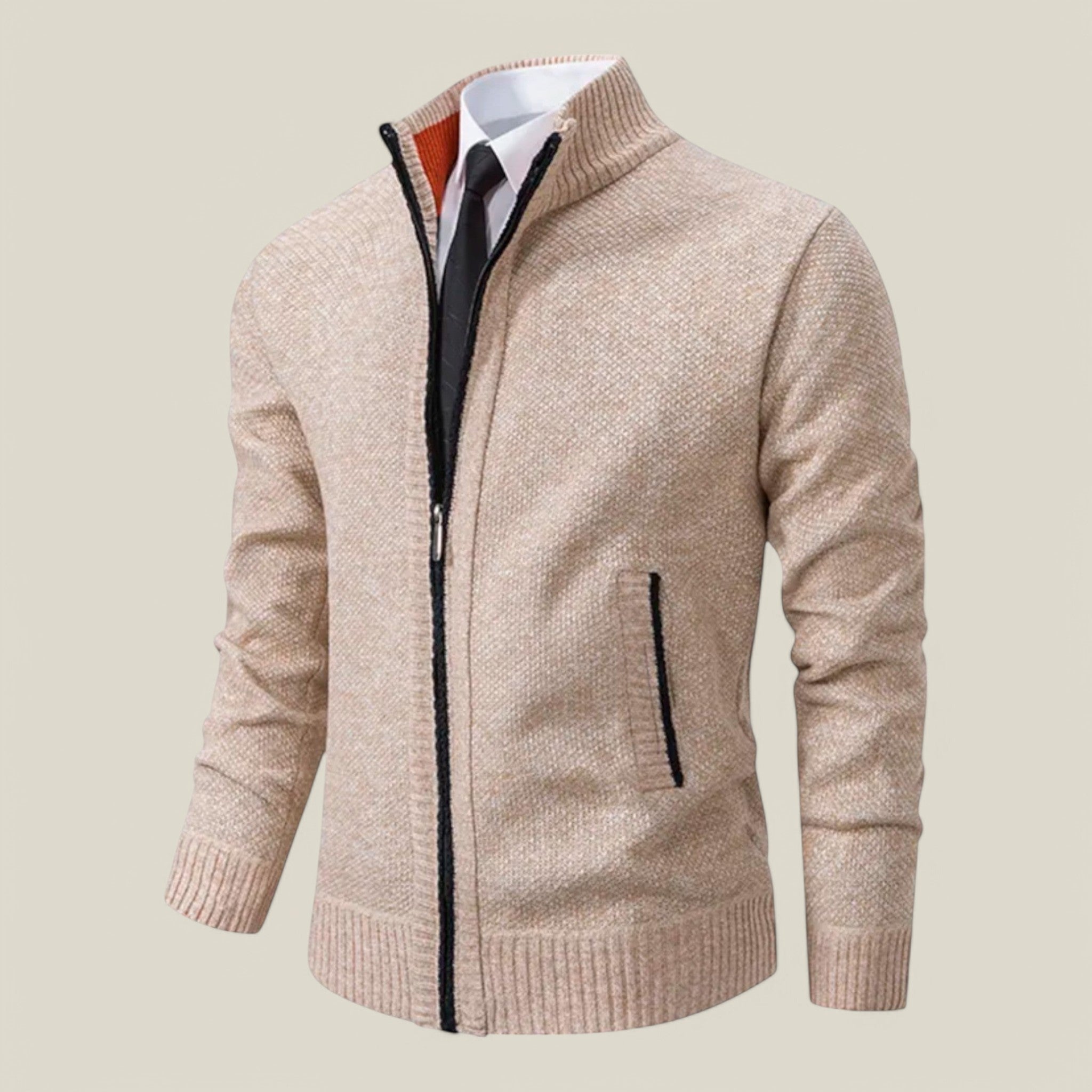 Erik | Veste d'hiver en tricot - Élégante et chaude
