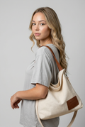 Chic Canvas Shoulder Bag - Stylish, Practical Everyday Carryall