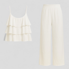 Caterina | Kvinders Elegant Koordineret Sæt - Hvid - Jakkesæt & Blazere - {{ product_tags }