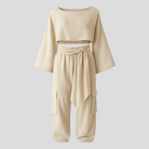 Paminina | Kvinders Elegant Linned Sæt til Sommeren - - Outfits & Sæt - {{ product_tags }