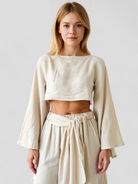 Paminina | Kvinders Elegant Linned Sæt til Sommeren - - Outfits & Sæt - {{ product_tags }
