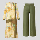 Delfina | Kvinders Elegant Linned Sommer Sæt - - Tøj sæt - {{ product_tags }