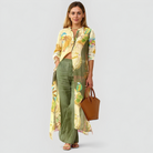 Delfina | Kvinders Elegant Linned Sommer Sæt - - Tøj sæt - {{ product_tags }
