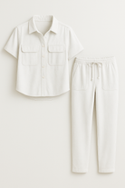 Cora | Kvinders Elegant To-Delt Sommer Sæt - Hvid - Kvinders tøj - {{ product_tags }