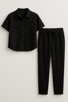 Cora | Kvinders Elegant To-Delt Sommer Sæt - Sort - Kvinders tøj - {{ product_tags }