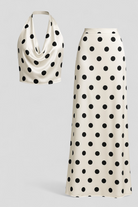 Agnesia | Kvinders Polka Dot To-delt Sæt - Hvid - Kvinders sæt - {{ product_tags }