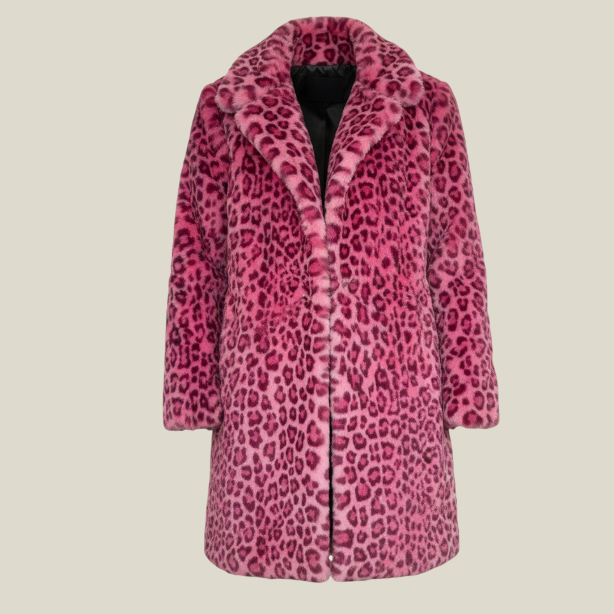 Coralie | Manteau Long Femme Hiver Chic Léopard