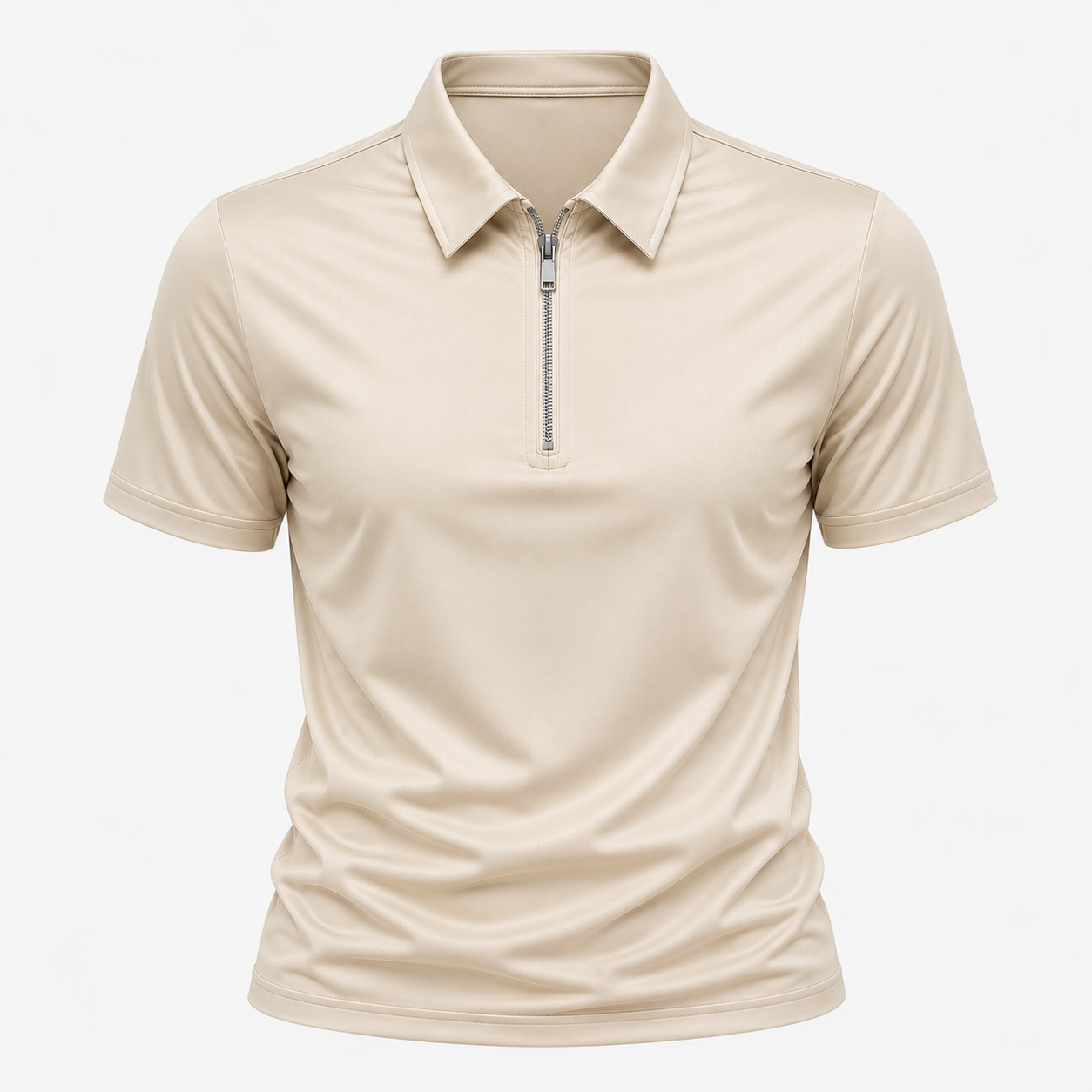 Men's Nathan Zipper Polo Shirt – Sleek Everyday Style