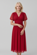 Elegant Long Dress with V-Neck