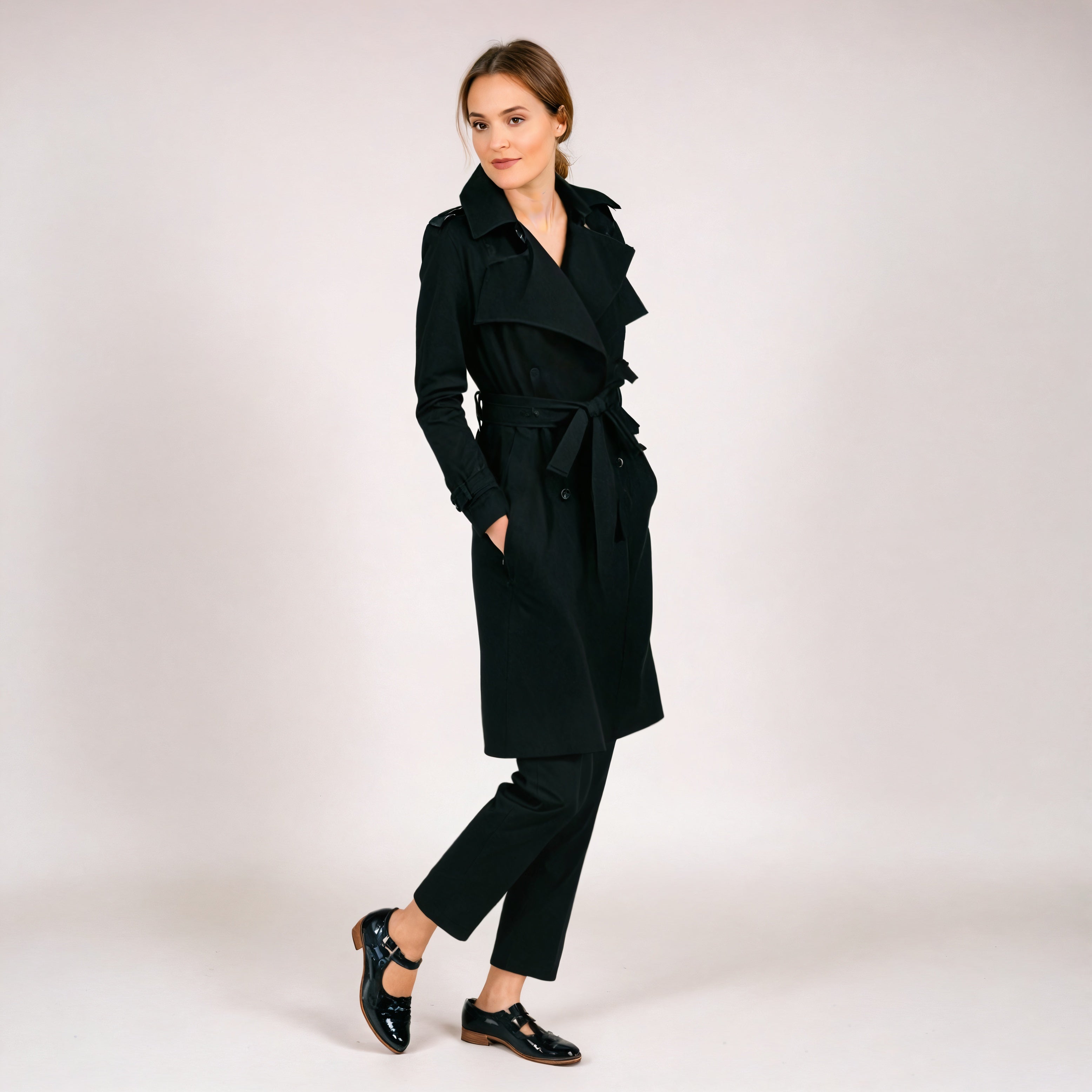 Freya | Trench-coat d'automne avec ceinture – Élégant style long pour femmes