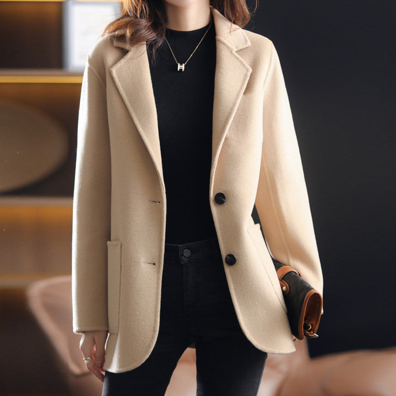 Women's Tailored Blazer – Notch Lapel – Two-Button Jacket