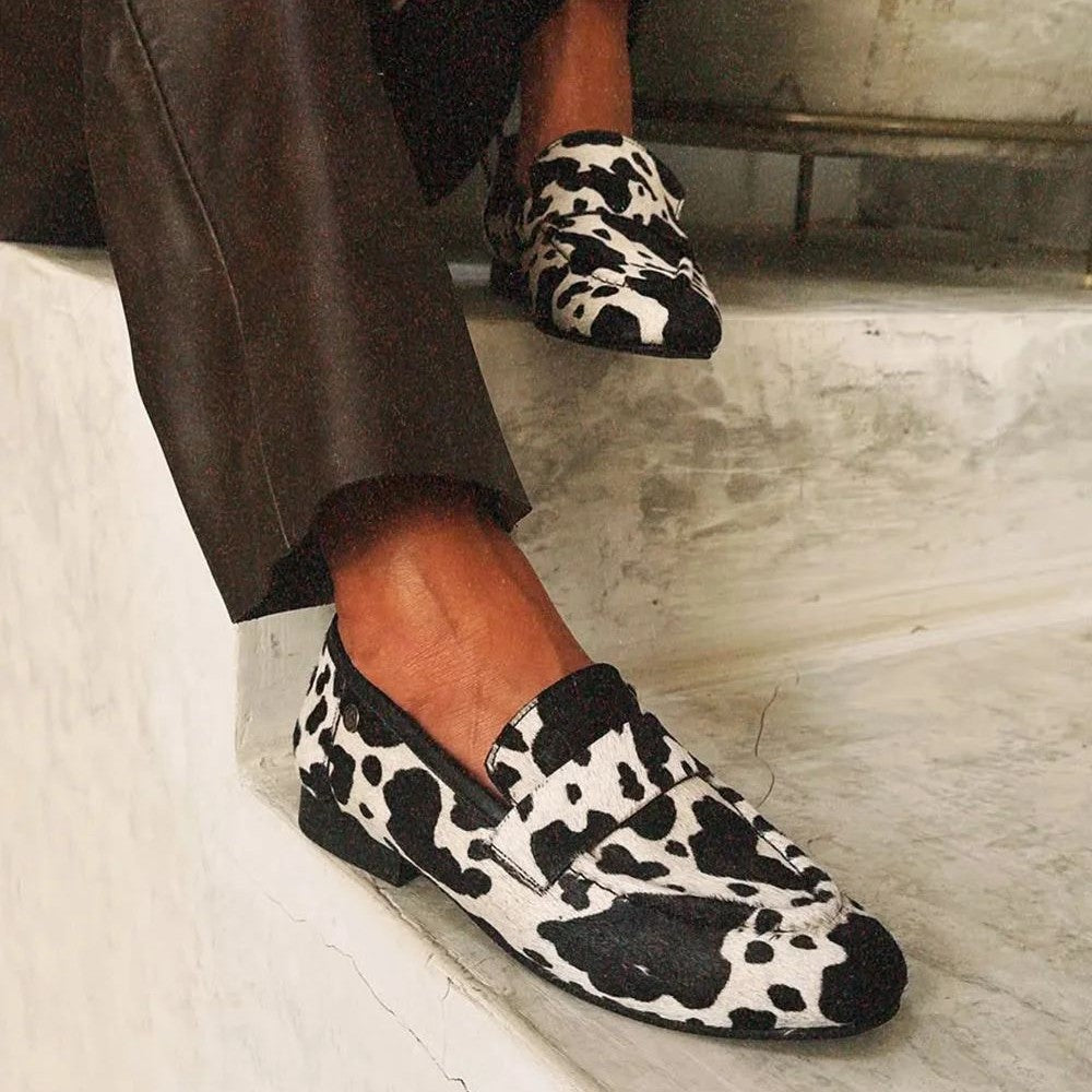 Women's Chic Animal-Print Loafers for Effortless Elegance