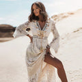 Women's Boho-Chic Long-Sleeve Dress