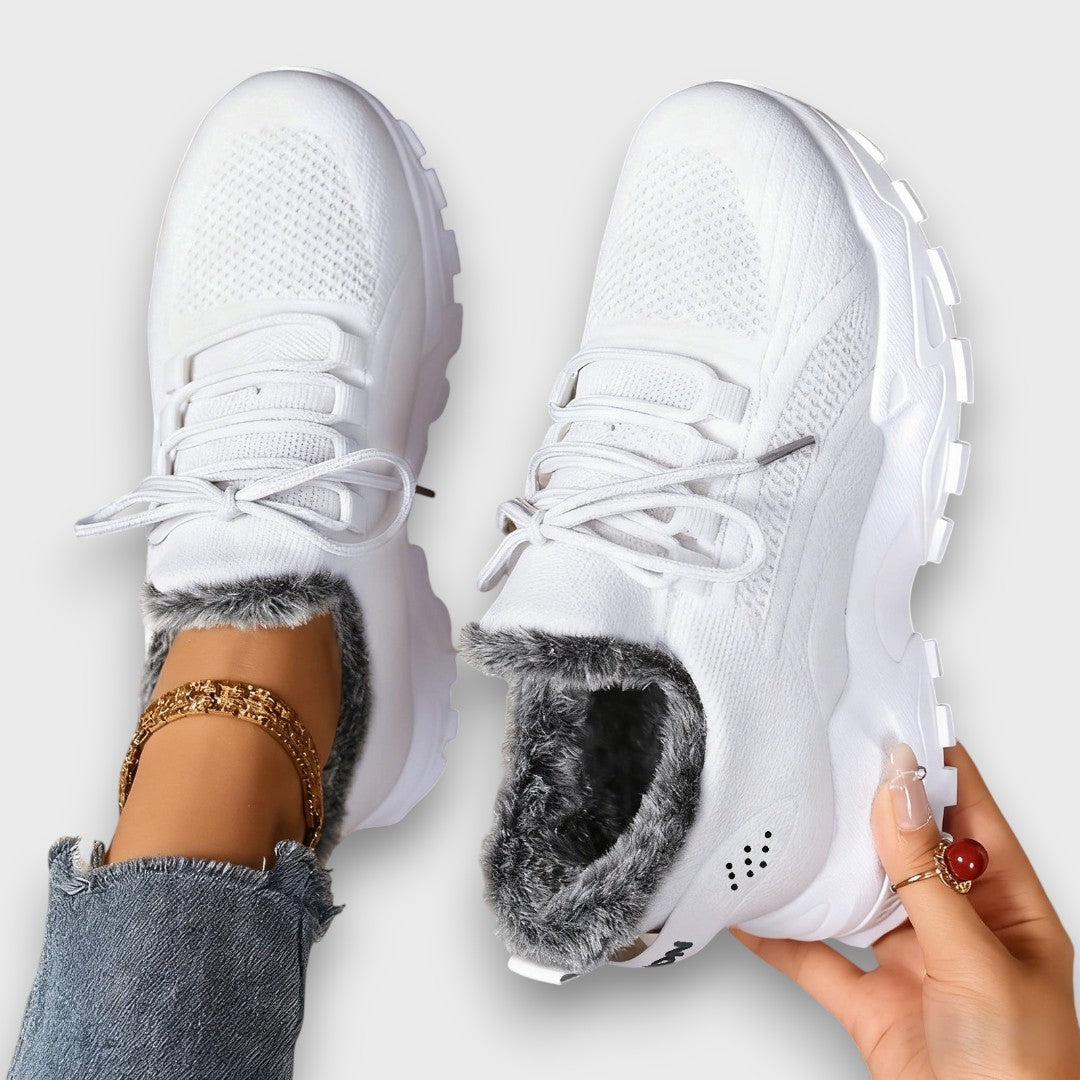 Chloe Cozy Lace-Up Winter Sneakers