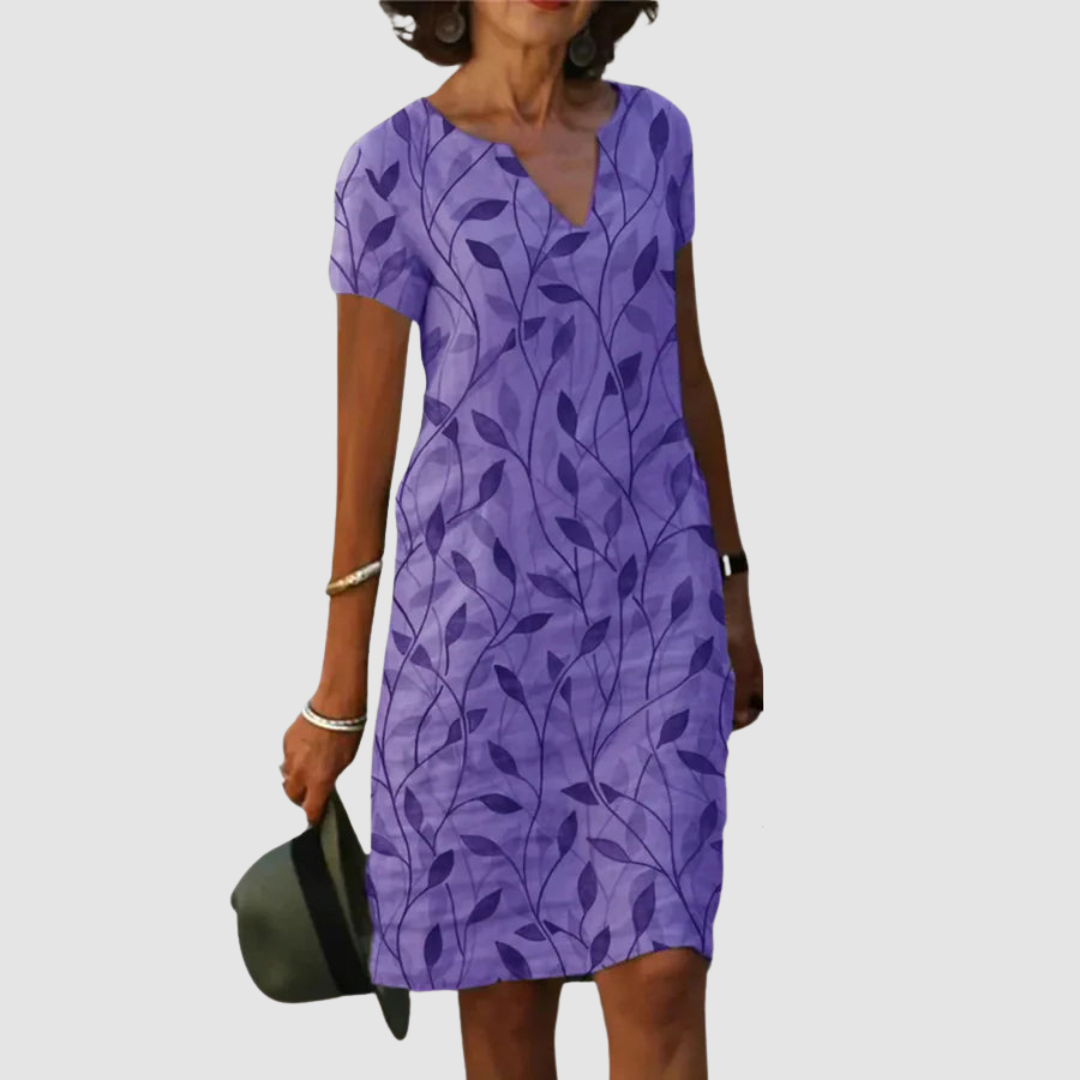 Women's Casual Printed Dress - Effortless Everyday Chic
