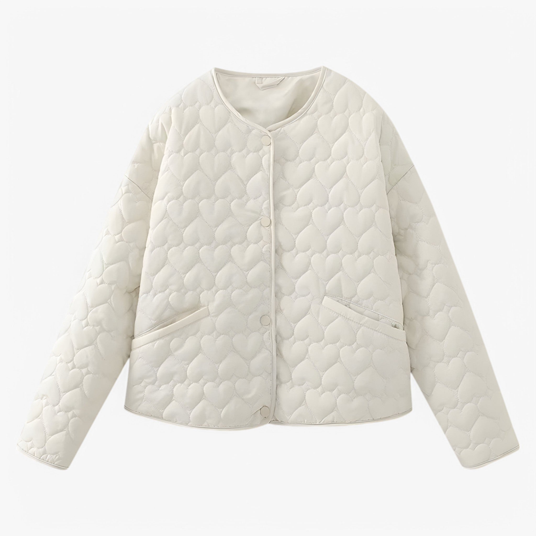 Quilted Heart Jacket – Cozy, Stylish Outerwear for Autumn & Winter