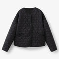 Women's Quilted Heart Jacket – Cozy, Stylish Outerwear for Autumn &