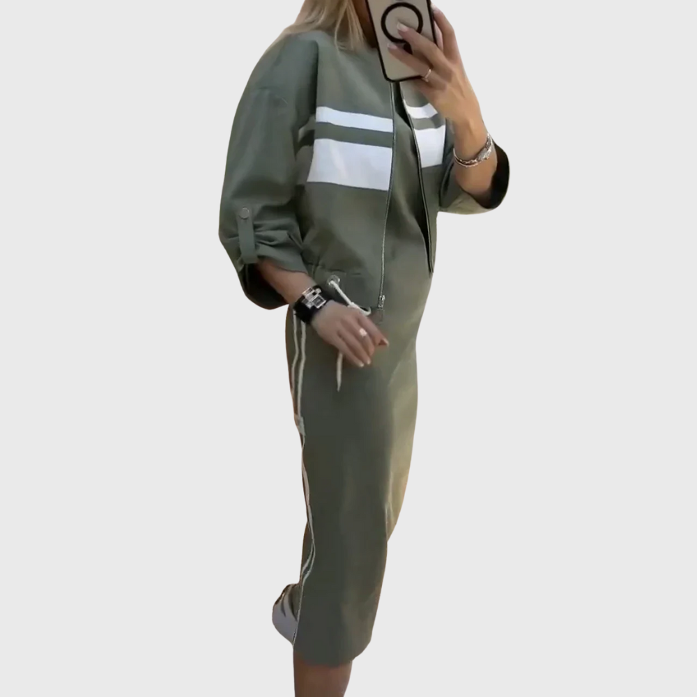 Women's Effortless Elegance: Chic Casual Two-Piece Set