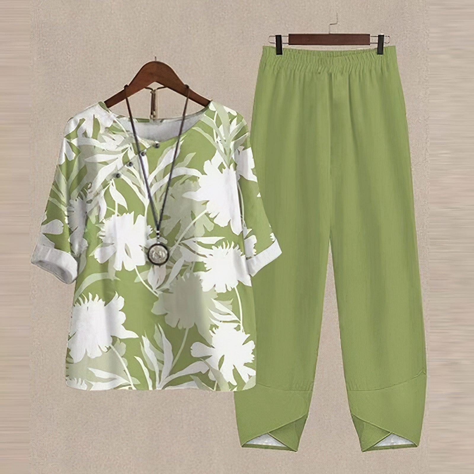 Women's Summer 2-Piece Set - Relaxed Fit, Breezy & Comfortable