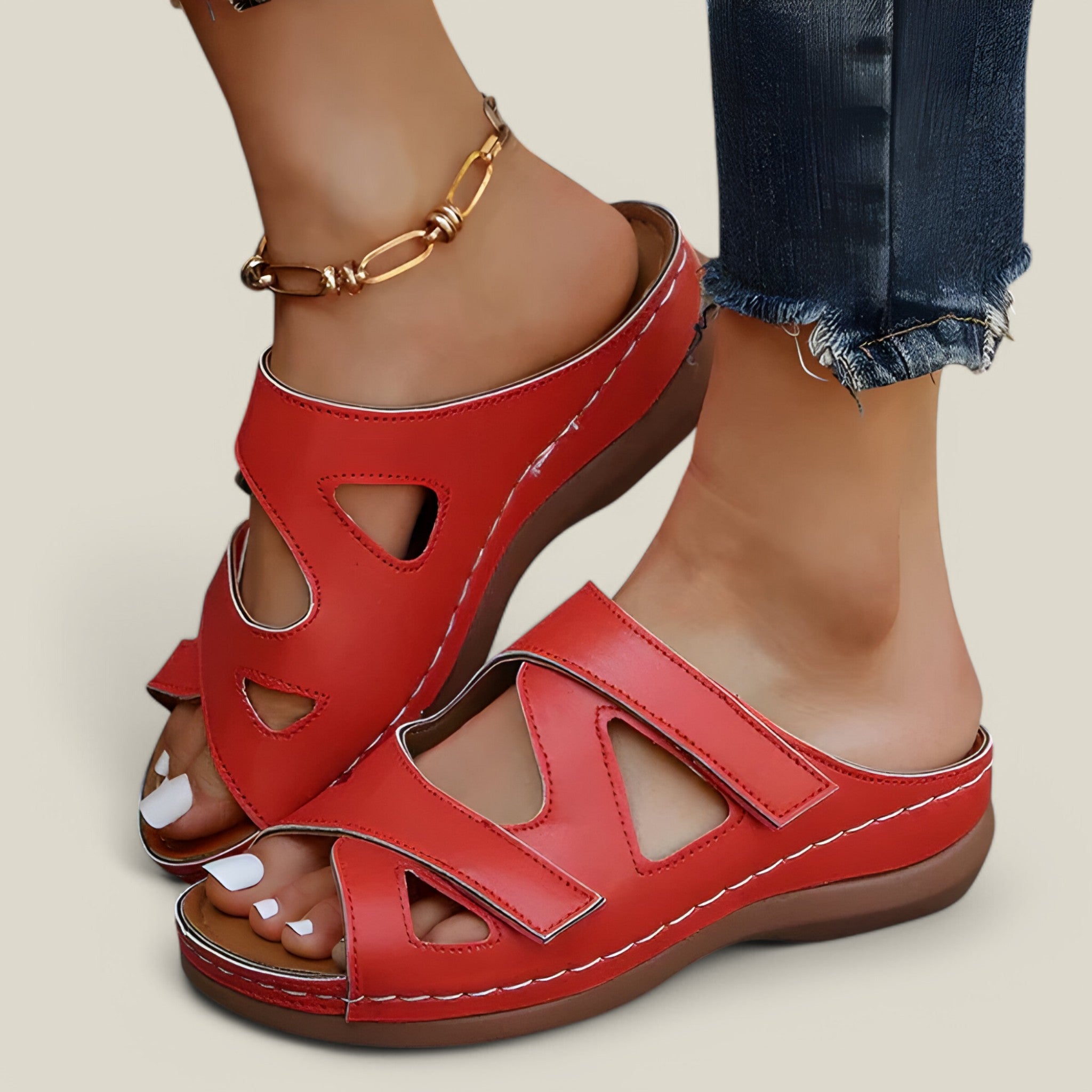 Sienna | Sandales ouvertes à enfiler - Léger et élégant