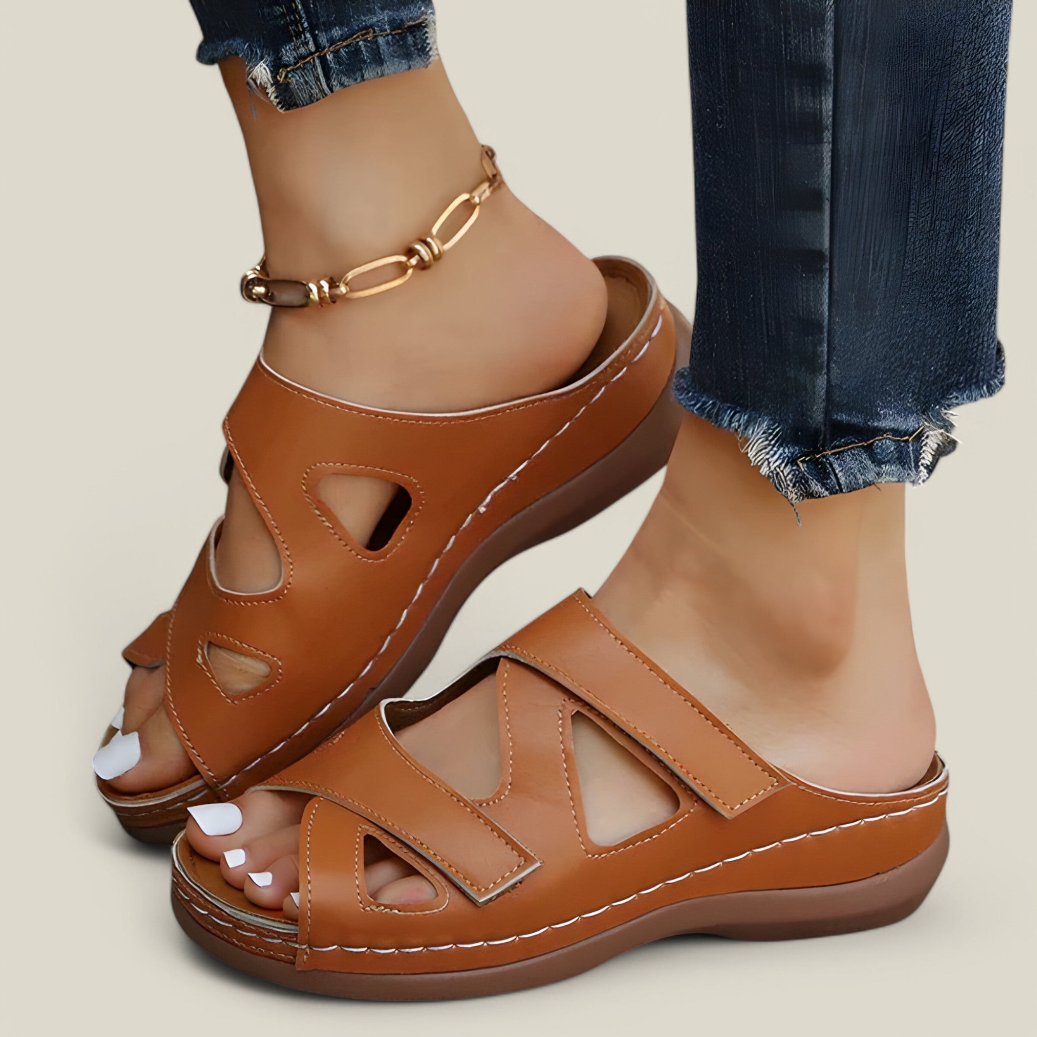 Sienna | Sandales ouvertes à enfiler - Léger et élégant